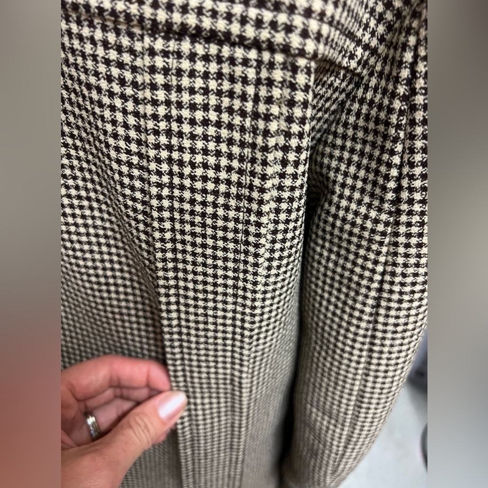 Vintage Knack Leisurewear made in Japan jacket- Men medium 40 brown houndstooth - Picture 8 of 12